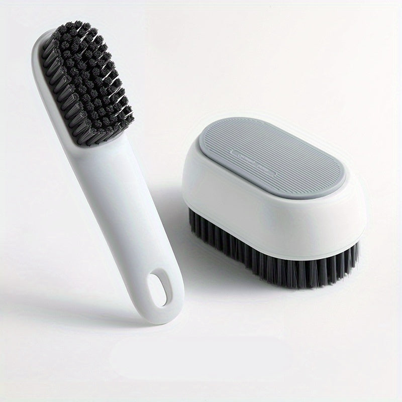 2-Pack Soft Bristle Laundry Scrub Brushes for Stains & Clothes