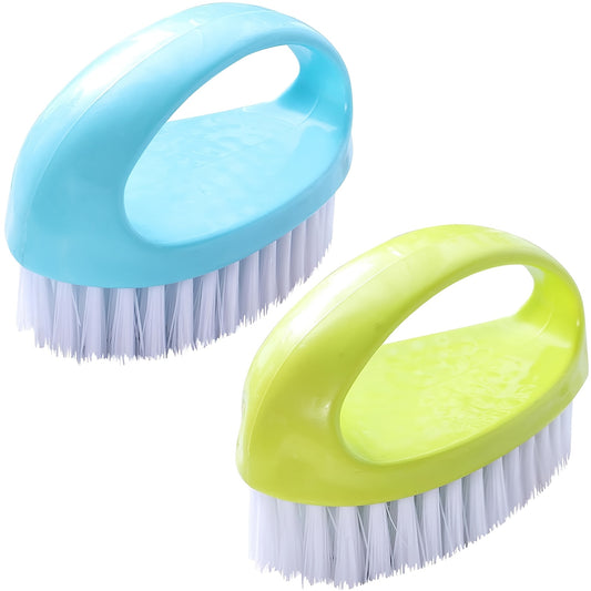 2-Pack Multifunctional Plastic Cleaning Brushes for Household Use